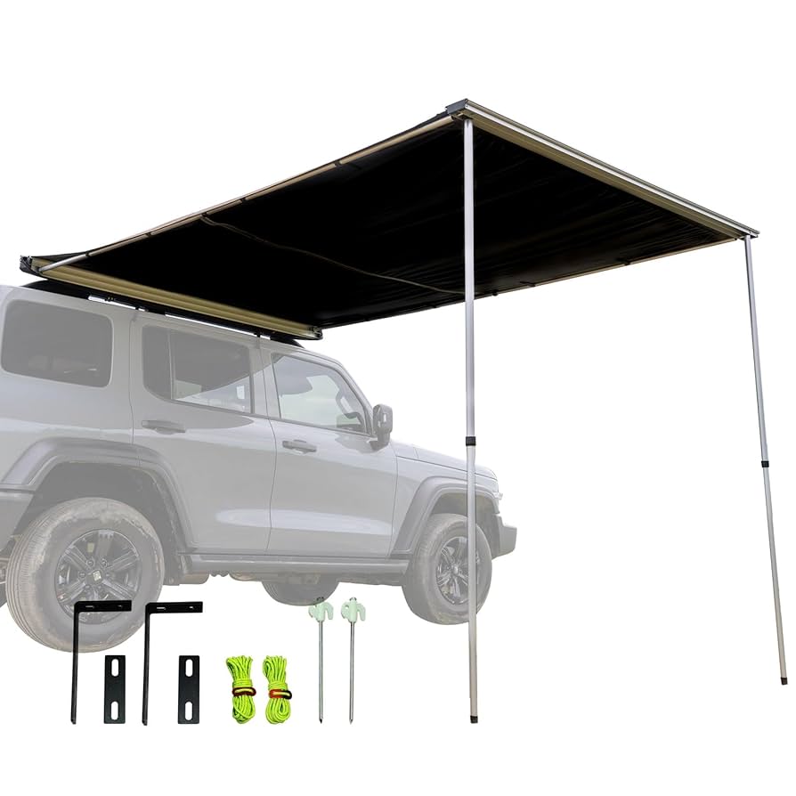 カーサイドオーニング ロール式タープ 150x250cm カーサイドオーニング ロール式タープ 150x250cm Amazon.co.jp